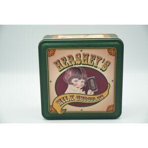 Vintage Hershey's Milk Chocolate Tin Canister – Nostalgic Edition #5 – Empty